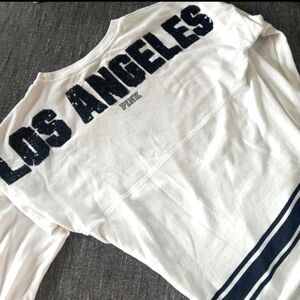 PINK VICTORIA’S SECRET Los Angeles Long Sleeved sweatshirt Large Rare